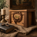 316 Elevare Christian Memorial Urn - Artisan Handcrafted Hardwood Cremation Urn for Ashes