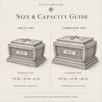 Heirloom urn size and capacity guide