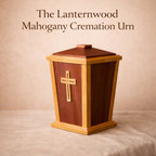 Lanternwood Memorial Urn | Handcrafted Mahoganny & Maple | 250/500 cu in