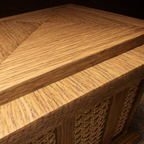 StillWood Memorial Urn | Handcrafted White Oak & Natural Cane | 250/500 cu in