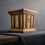 StillWood Memorial Urn | Handcrafted White Oak & Natural Cane | 250/500 cu in