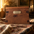 Timberhold Solid Rustic White Oak Memorial Urn - Artisan Handcrafted Cremation Urn for Ashes