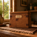 Timberhold Solid Rustic White Oak Memorial Urn - Artisan Handcrafted Cremation Urn for Ashes