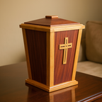 Lanternwood Mahogany - Artisan Handcrafted Cremation Urn for Ashes
