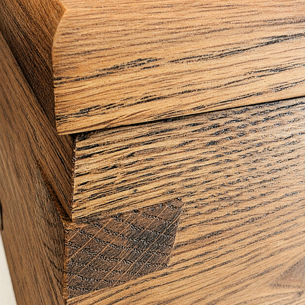 Timberhold Memorial Urn │ Handcrafted Rustic White Oak │ 230 - 500 Cubic Inches