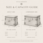 Timberhold Memorial Urn │ Handcrafted Rustic White Oak │ 230 - 500 Cubic Inches